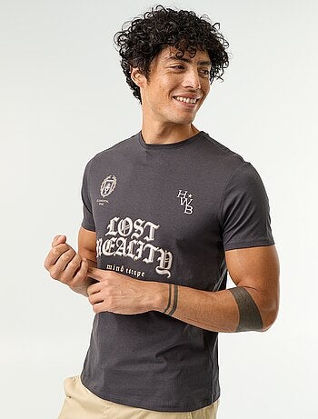 Camiseta estampada original de manga corta