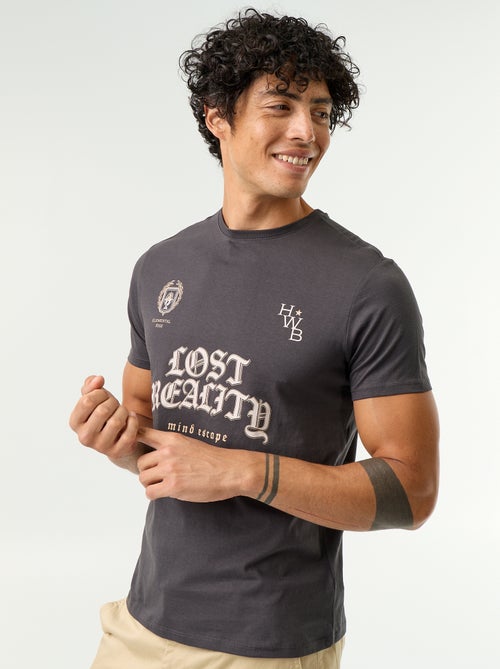 Camiseta estampada original de manga corta - Kiabi