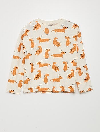 Camiseta estampada 'perros' - Kiabi