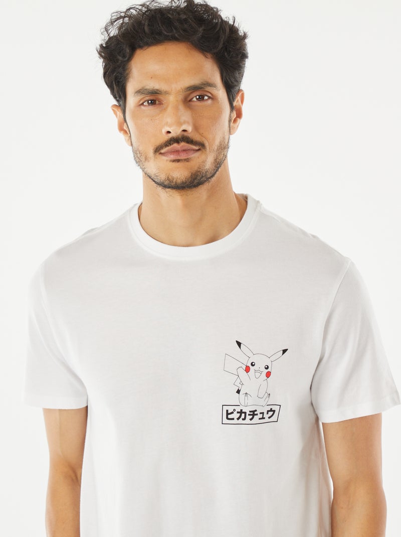Camiseta estampada 'Pikachu' blanco - Kiabi