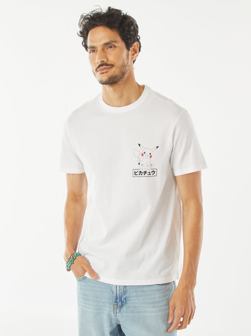Camiseta estampada 'Pikachu' blanco - Kiabi