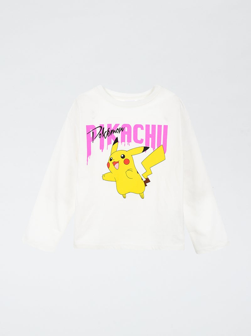 Camiseta estampada 'Pikachu' Blanco - Kiabi