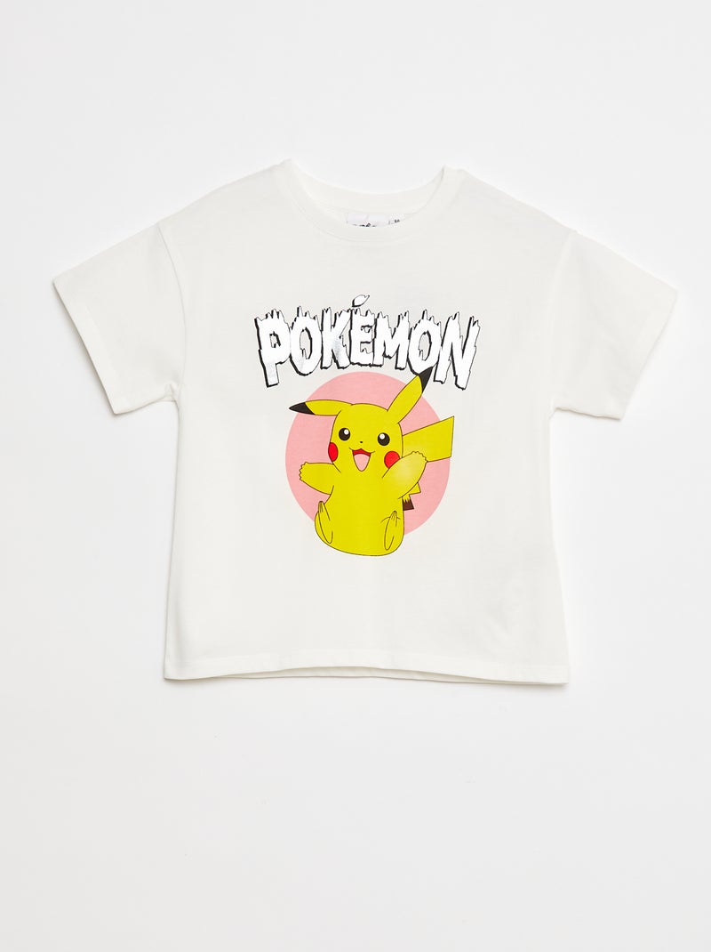 Camiseta estampada 'Pokémon' BLANCO - Kiabi