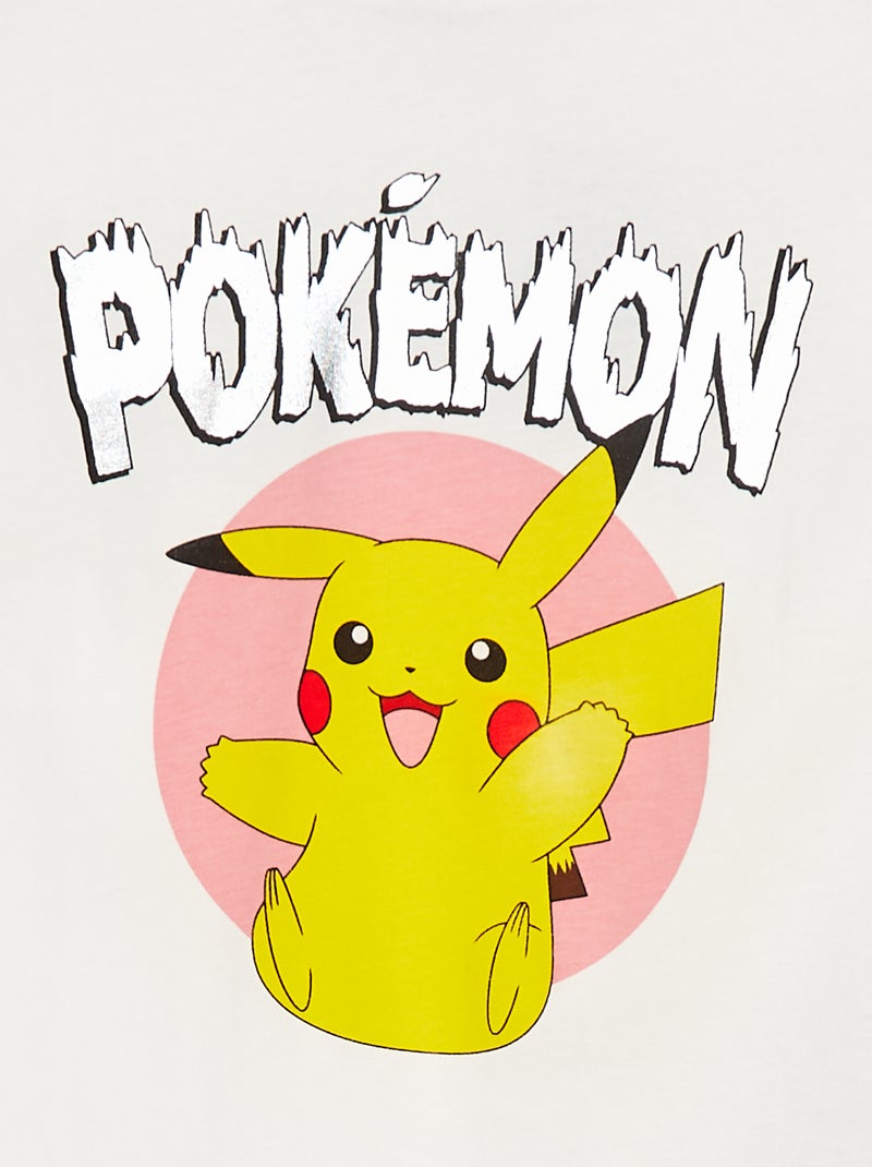 Camiseta estampada 'Pokémon' BLANCO - Kiabi