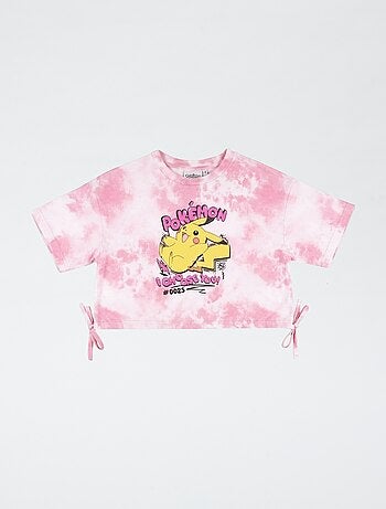 Camiseta estampada 'Pokémon' cropped