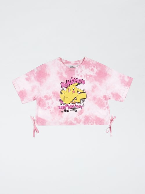 Camiseta estampada 'Pokémon' cropped - Kiabi