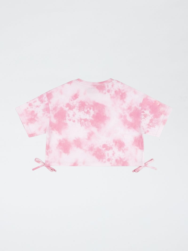 Camiseta estampada 'Pokémon' cropped Rosa - Kiabi