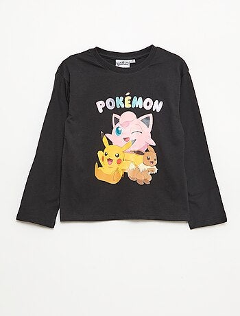 Camiseta estampada 'Pokémon' 'Pikachu' lisa