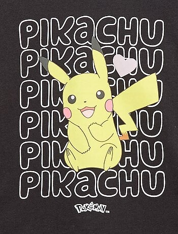 Camiseta estampada 'Pokémon' 'Pikachu' lisa