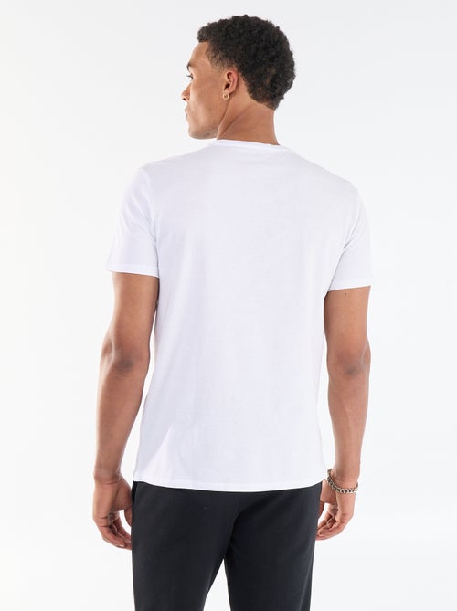 Camiseta estampada por delante y por detrás de manga corta - Kiabi