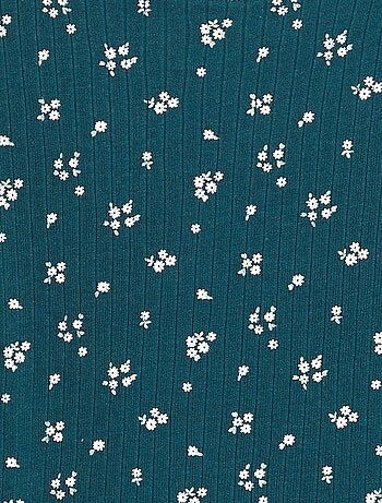 Camiseta estampada punto de canalé