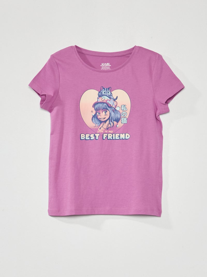 Camiseta estampada PURPURA - Kiabi