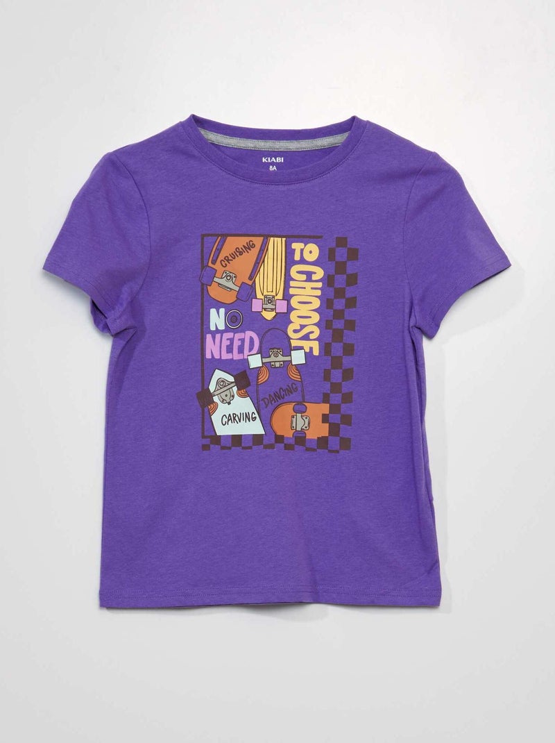 Camiseta estampada PURPURA - Kiabi