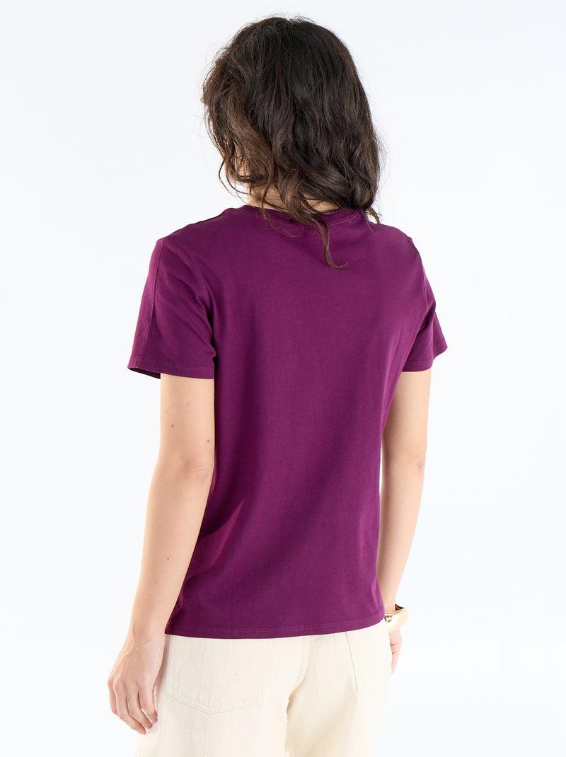 Camiseta estampada Purpura - Kiabi