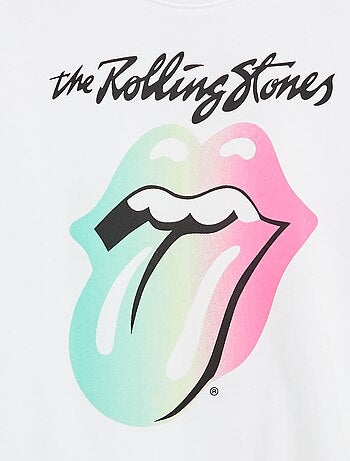 Camiseta estampada 'Rolling Stones' de algodón