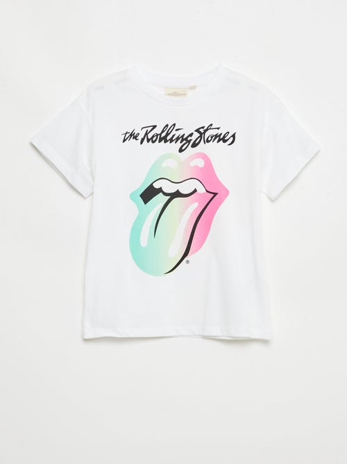 Camiseta estampada 'Rolling Stones' de algodón - Kiabi