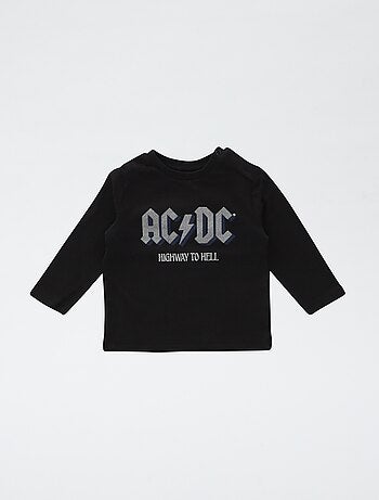 Camiseta estampada 'Rolling Stones' de algodón liso