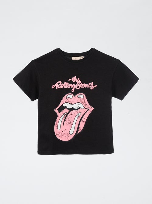 Camiseta estampada 'Rolling Stones' de algodón - Kiabi