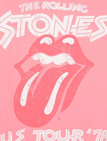 Camiseta estampada 'Rolling Stones' de algodón