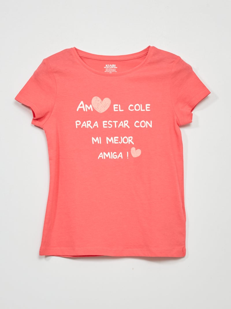 Camiseta estampada ROSA - Kiabi
