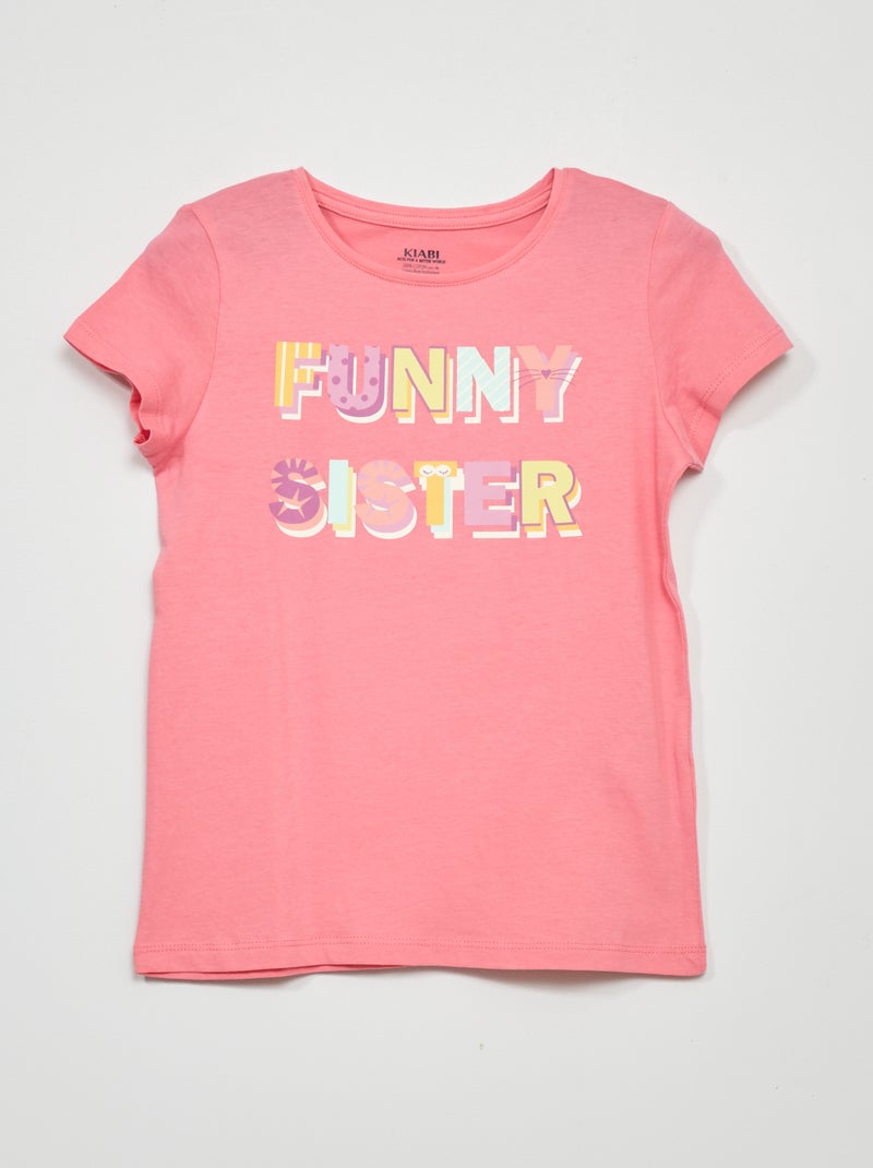 Camiseta estampada ROSA - Kiabi