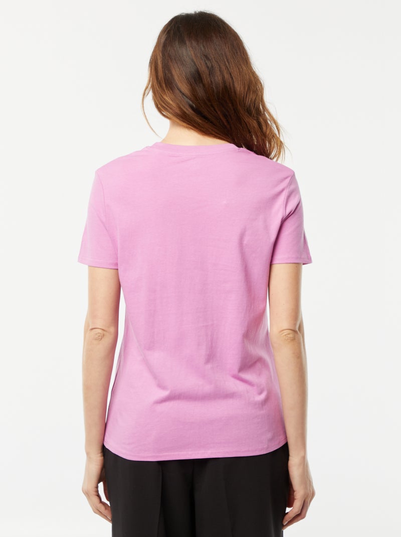 Camiseta estampada ROSA - Kiabi