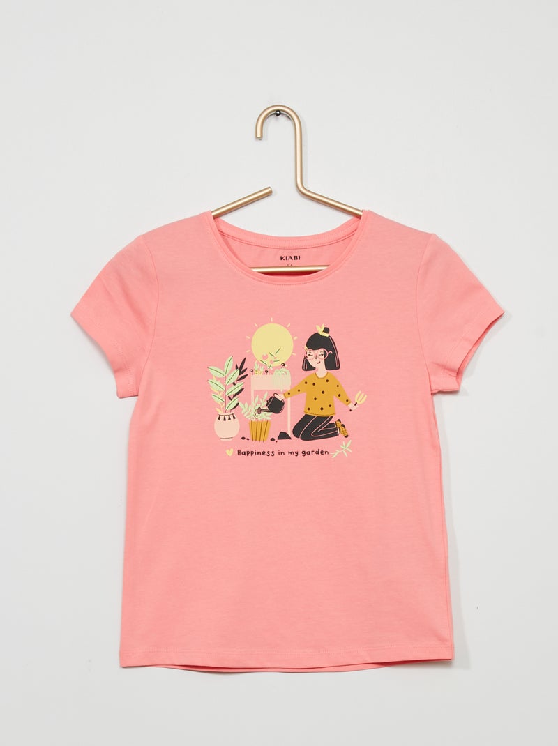 Camiseta estampada ROSA - Kiabi