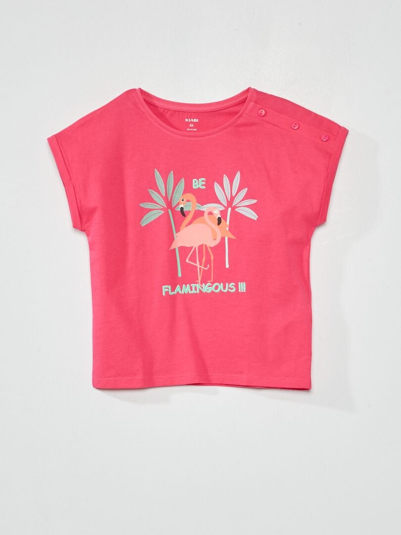 Camiseta estampada ROSA - Kiabi