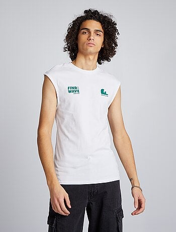 Camiseta estampada sin mangas - Kiabi