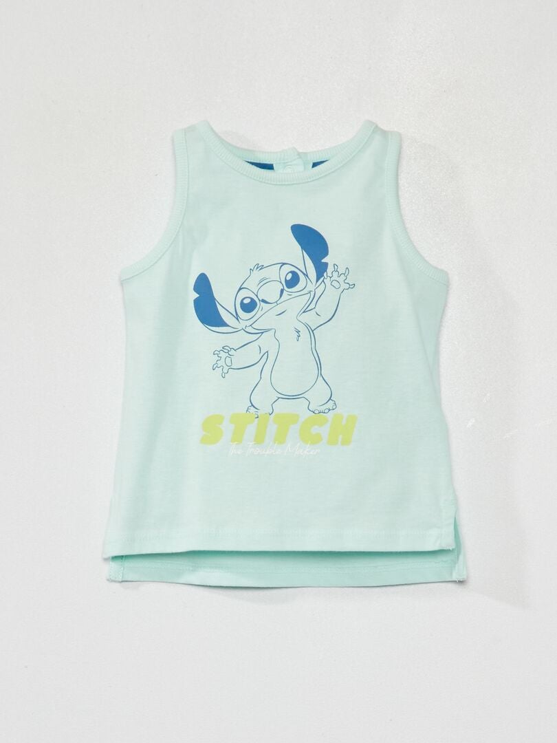 Camiseta estampada sin mangas 'Disney' 'Stitch' AZUL - Kiabi