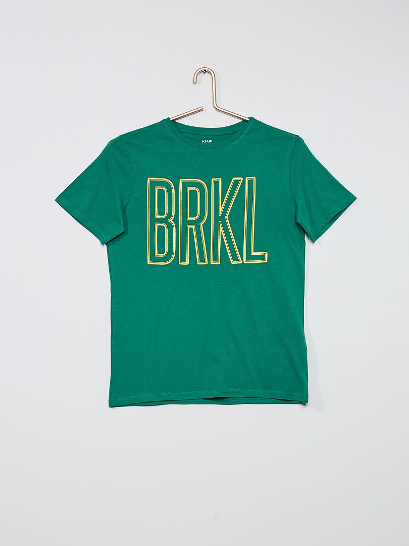 Camiseta estampada 'skate' VERDE - Kiabi