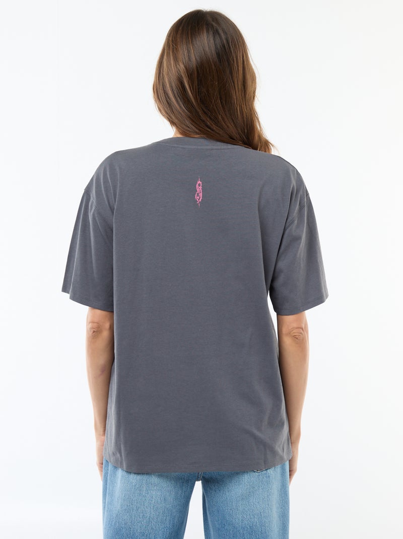 Camiseta estampada 'Slipknot' Gris - Kiabi