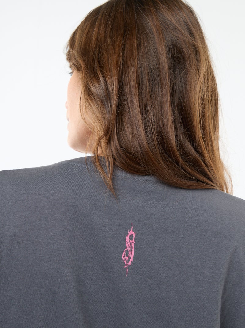Camiseta estampada 'Slipknot' Gris - Kiabi