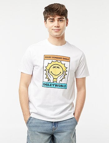 Camiseta estampada 'Smiley World'
