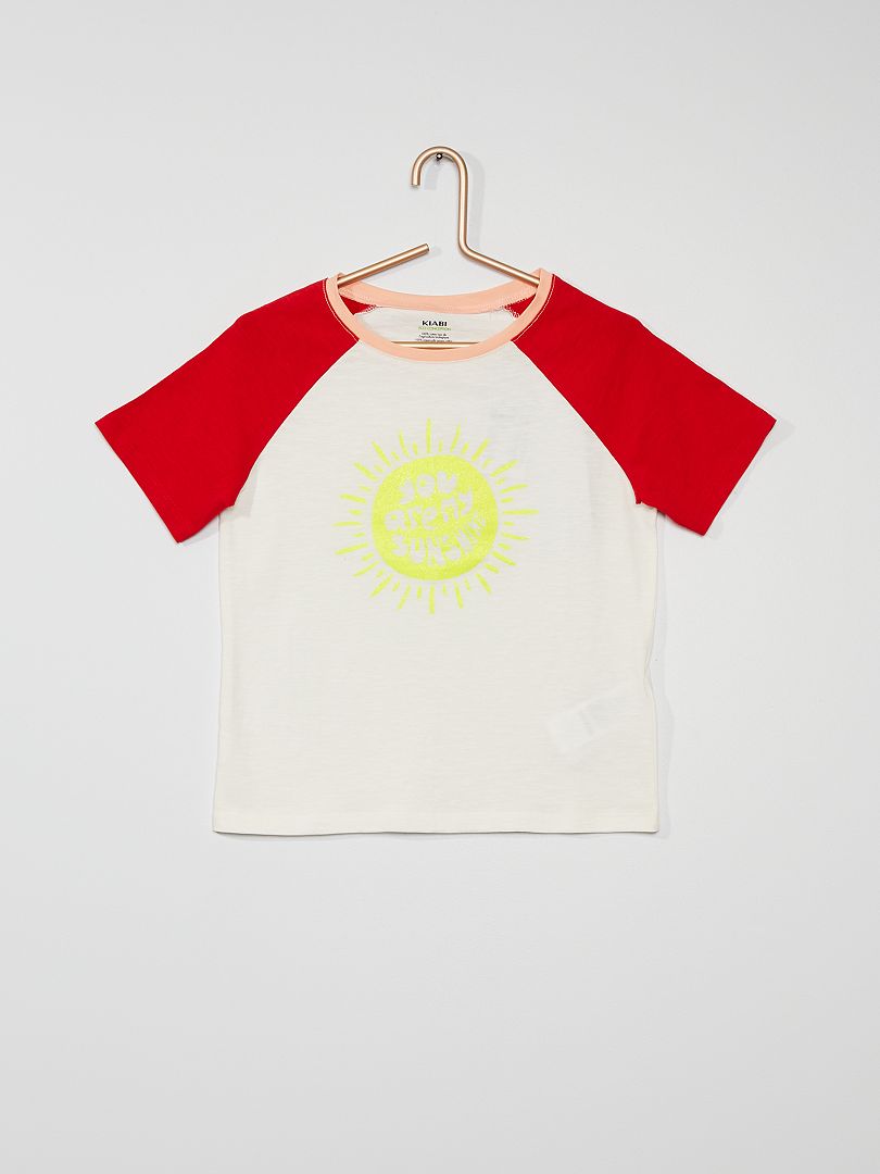 Camiseta estampada 'sol' AMARILLO - Kiabi