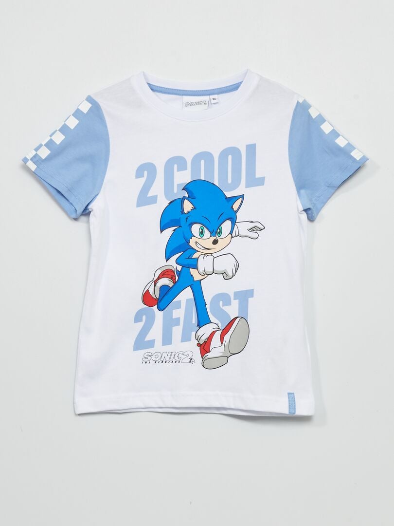 Camiseta estampada 'Sonic' BLANCO - Kiabi