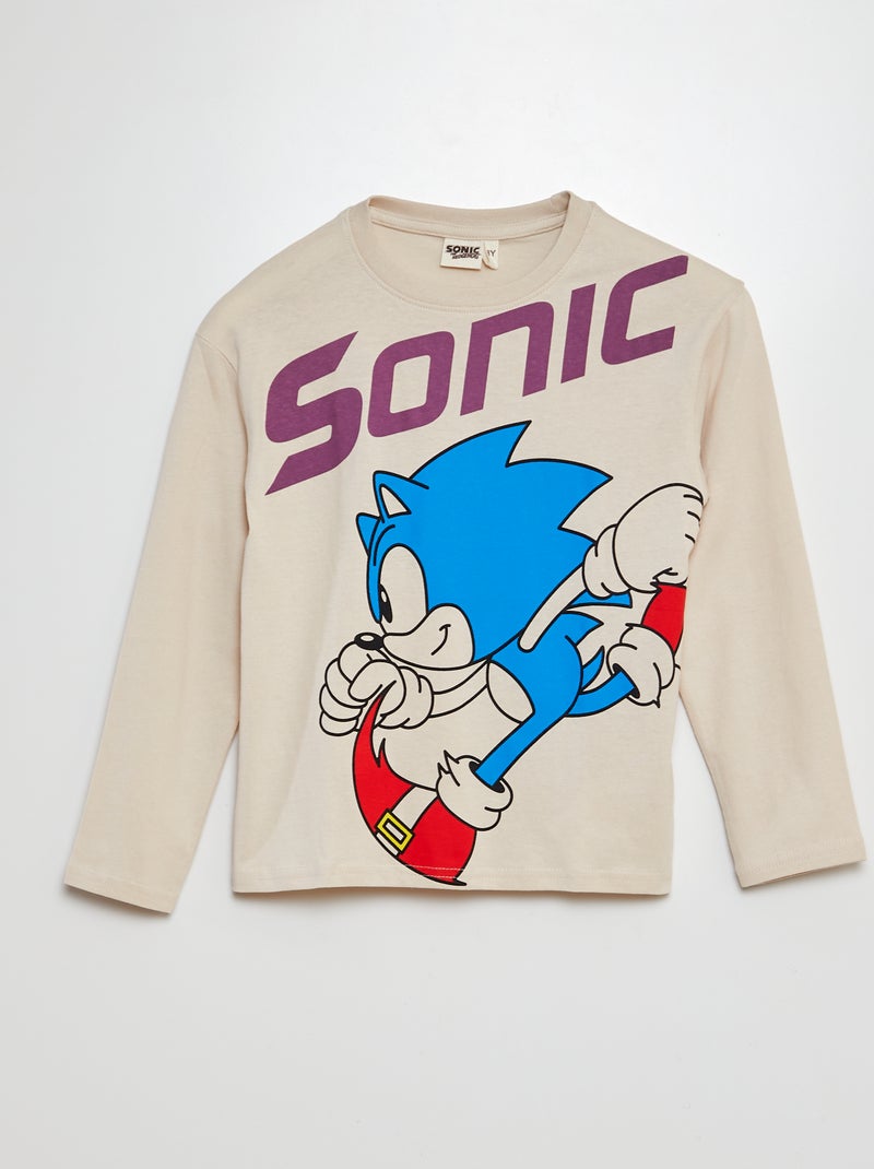 Camiseta estampada 'Sonic' GRIS - Kiabi