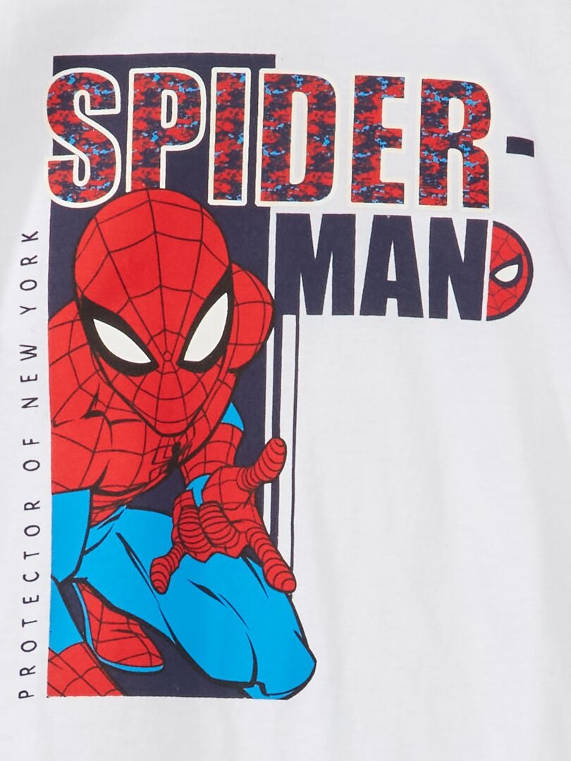 Camiseta estampada 'Spiderman' blanco - Kiabi