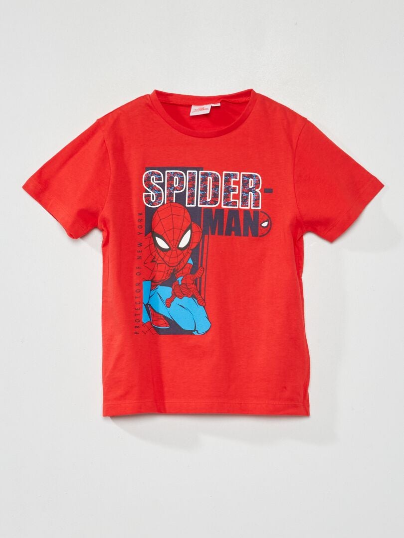 Camiseta estampada 'Spiderman' rojo - Kiabi