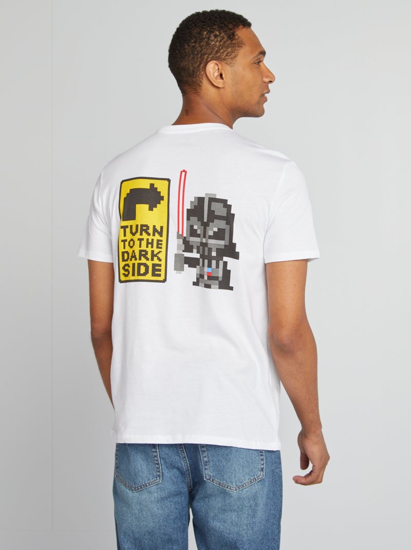 Camiseta estampada 'Star Wars' de manga corta BLANCO - Kiabi