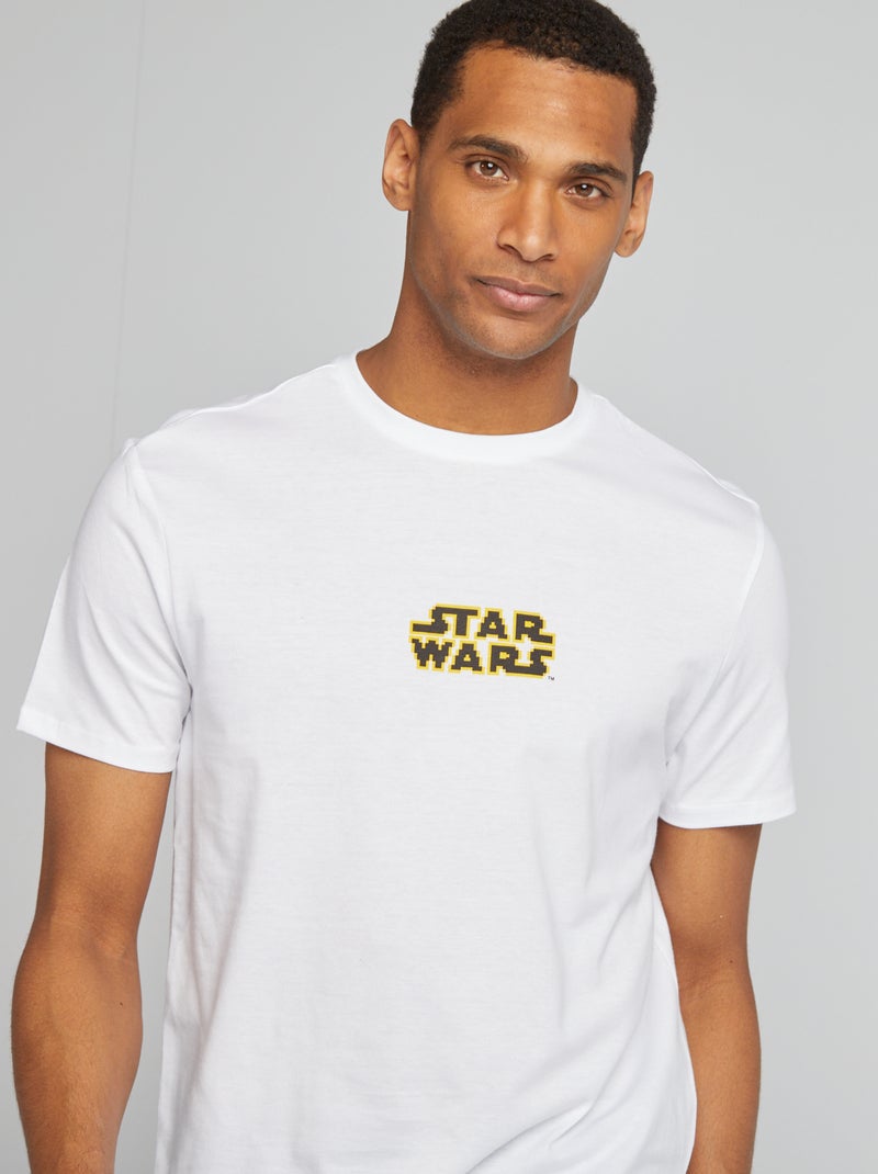 Camiseta estampada 'Star Wars' de manga corta BLANCO - Kiabi