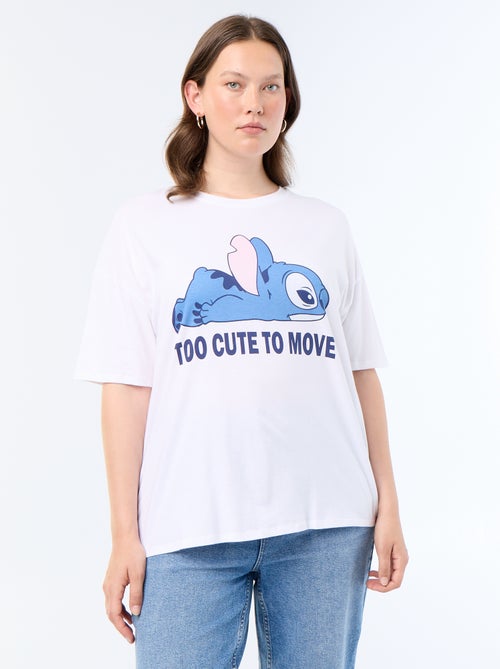 Camiseta estampada 'Stitch' - Kiabi
