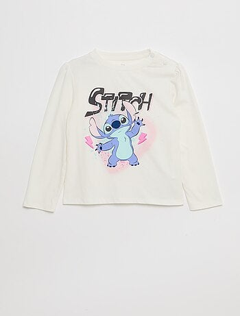 Camiseta estampada 'Stitch' de manga corta - colección fácil de poner