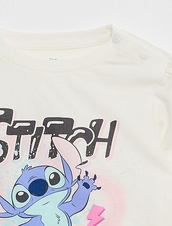Camiseta estampada 'Stitch' de manga corta - colección fácil de poner