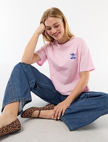 Camiseta estampada 'Stitch'
