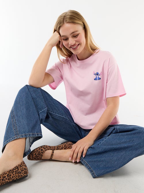 Camiseta estampada 'Stitch' - Kiabi