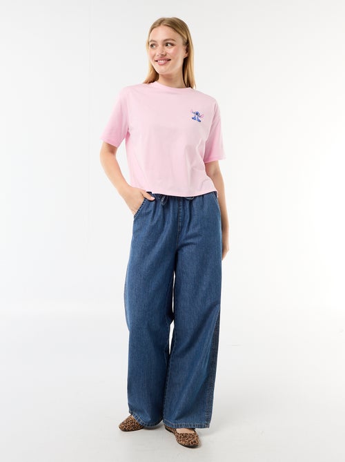 Camiseta estampada 'Stitch' - Kiabi
