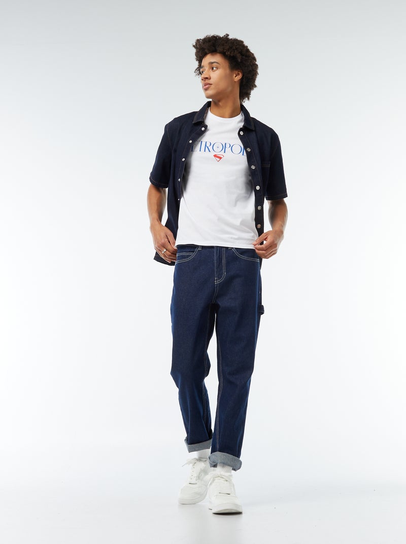 Camiseta estampada 'Super-man' BLANCO - Kiabi