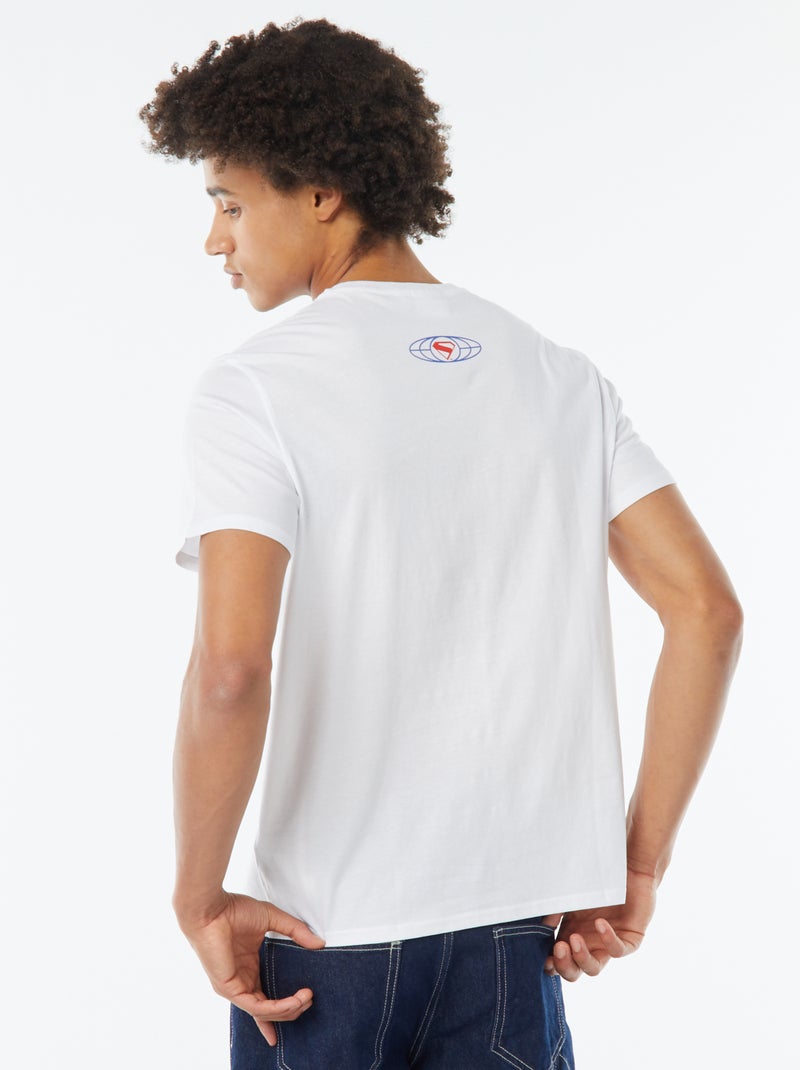 Camiseta estampada 'Super-man' BLANCO - Kiabi