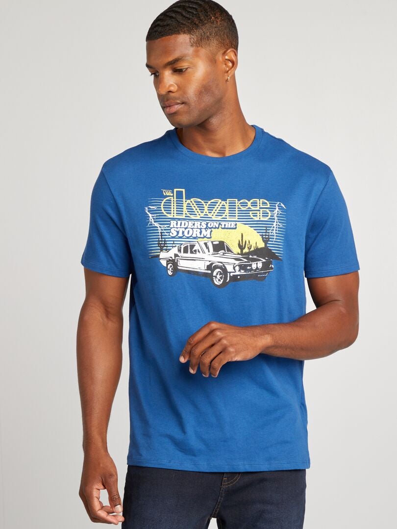 Camiseta estampada 'The Doors' AZUL - Kiabi